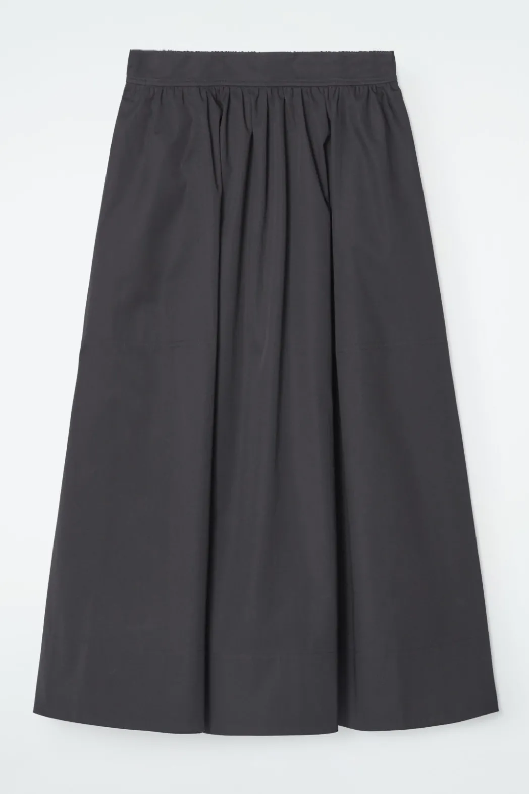 Hot COS ELASTICATED MIDI SKIRT BLACK