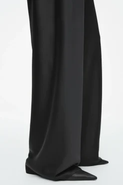 Hot COS ELASTICATED SATIN PANTS BLACK