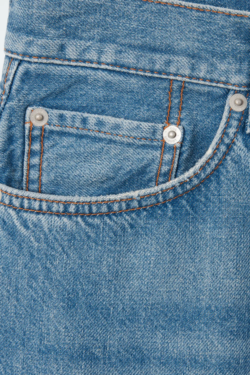 Clearance COS EMBELLISHED RELAXED JEANS MID BLUE