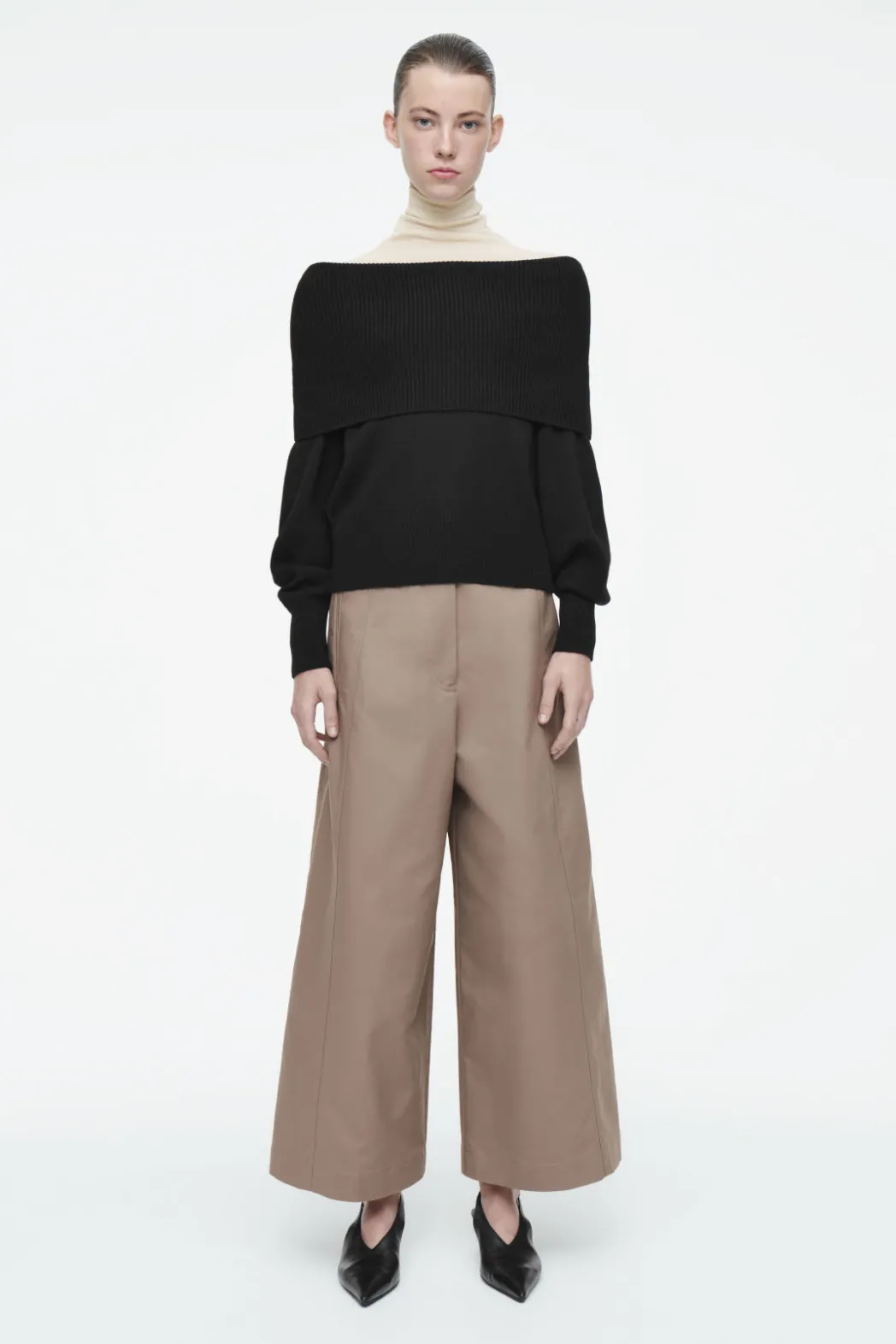 Discount COS EXAGGERATED COTTON CULOTTES MOLE