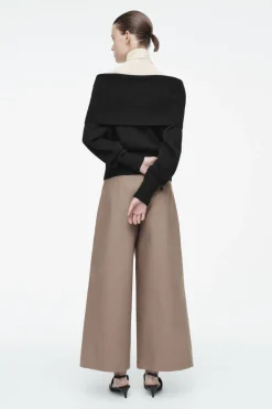Discount COS EXAGGERATED COTTON CULOTTES MOLE