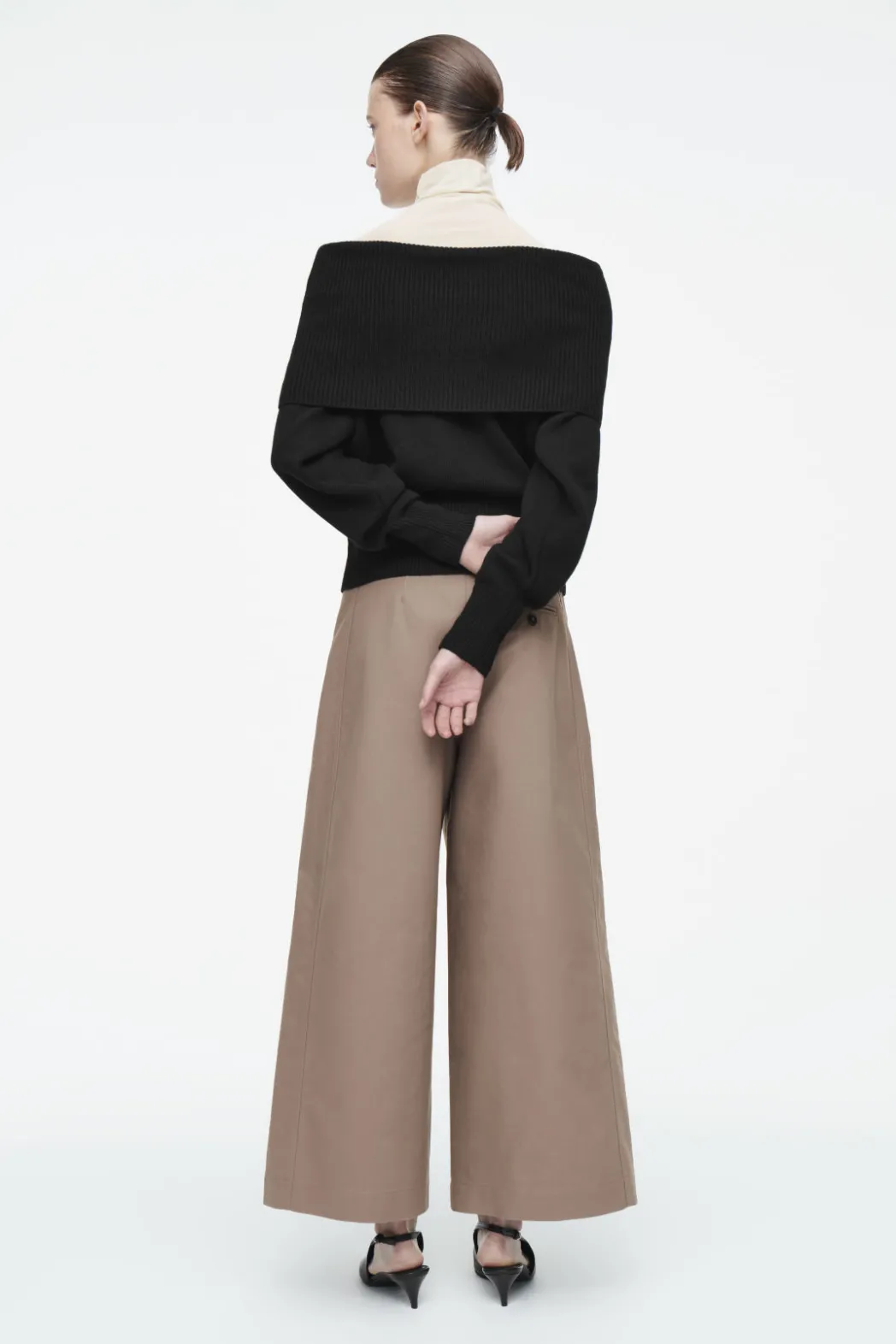 Discount COS EXAGGERATED COTTON CULOTTES MOLE