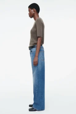 Sale COS FACADE STRAIGHT-LEG JEANS BLUE