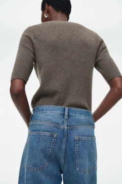 Sale COS FACADE STRAIGHT-LEG JEANS BLUE