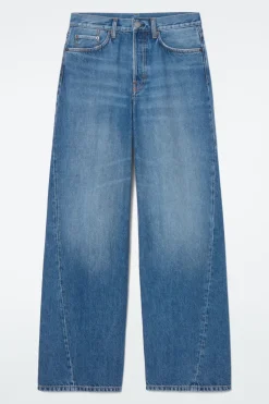 Sale COS FACADE STRAIGHT-LEG JEANS BLUE