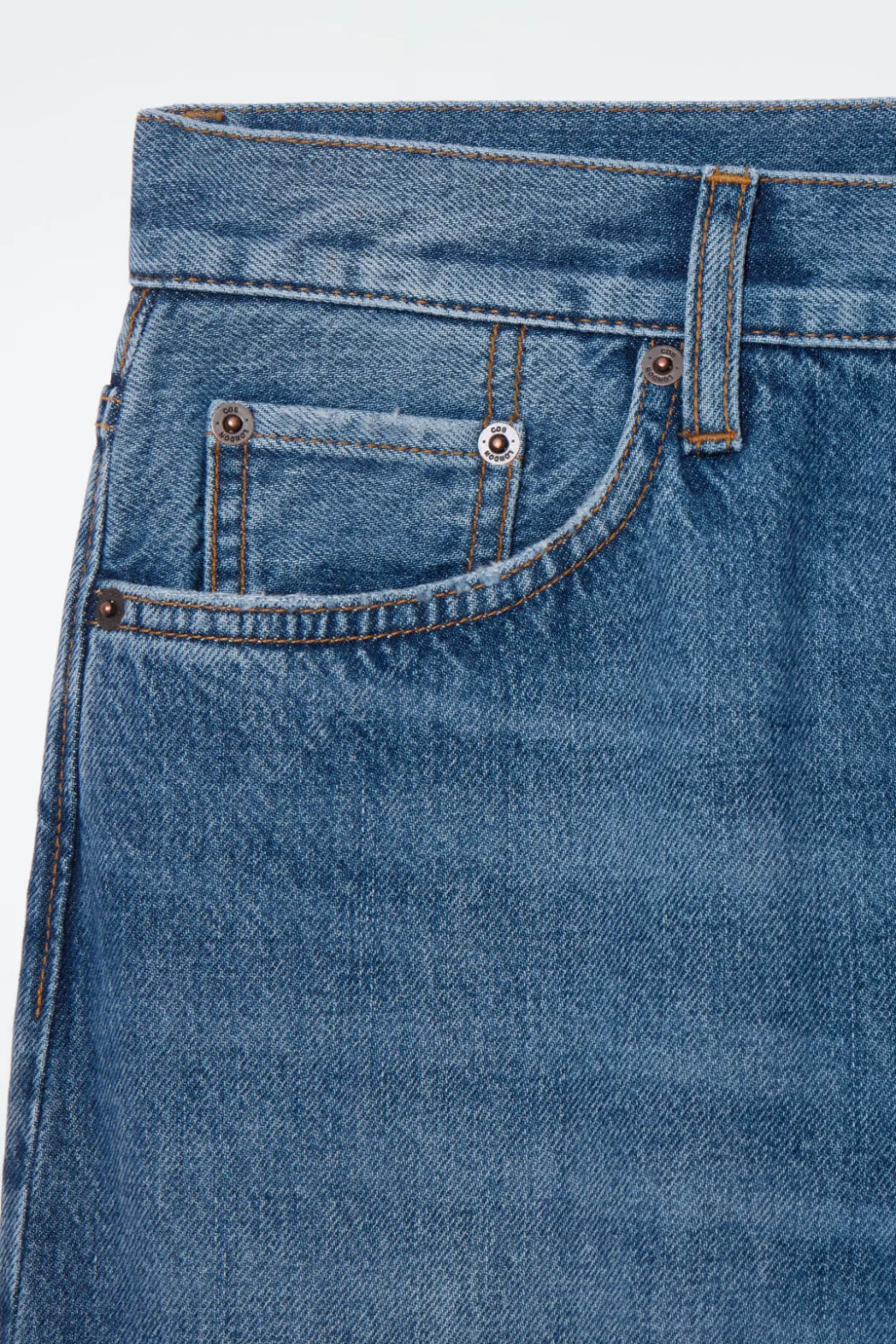 Sale COS FACADE STRAIGHT-LEG JEANS BLUE