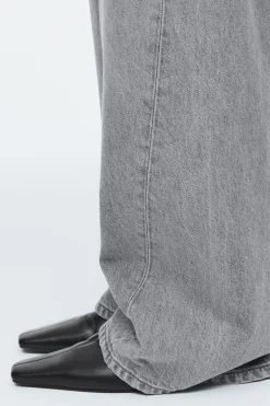 Discount COS FACADE STRAIGHT-LEG JEANS GRAY