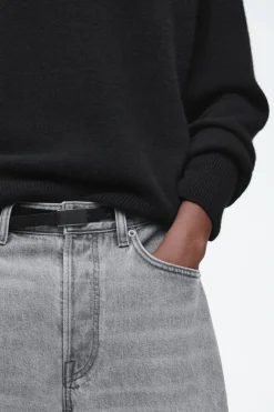 Discount COS FACADE STRAIGHT-LEG JEANS GRAY