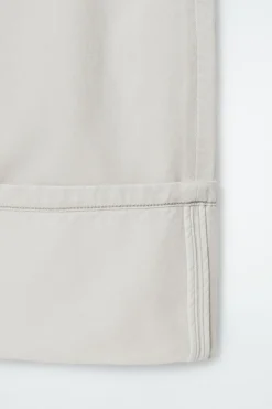 Online COS FACADE TURN-UP STRAIGHT-LEG JEANS LIGHT GRAY