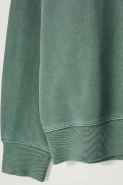 Sale COS FADED MOCK-NECK SWEATSHIRT GREEN