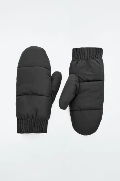 Hot COS FAUX SHEARLING-LINED PADDED MITTENS BLACK