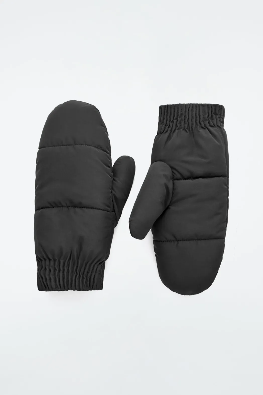 Hot COS FAUX SHEARLING-LINED PADDED MITTENS BLACK