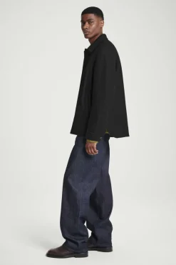 Discount COS FELTED WOOL JACKET BLACK