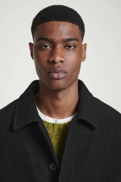 Discount COS FELTED WOOL JACKET BLACK