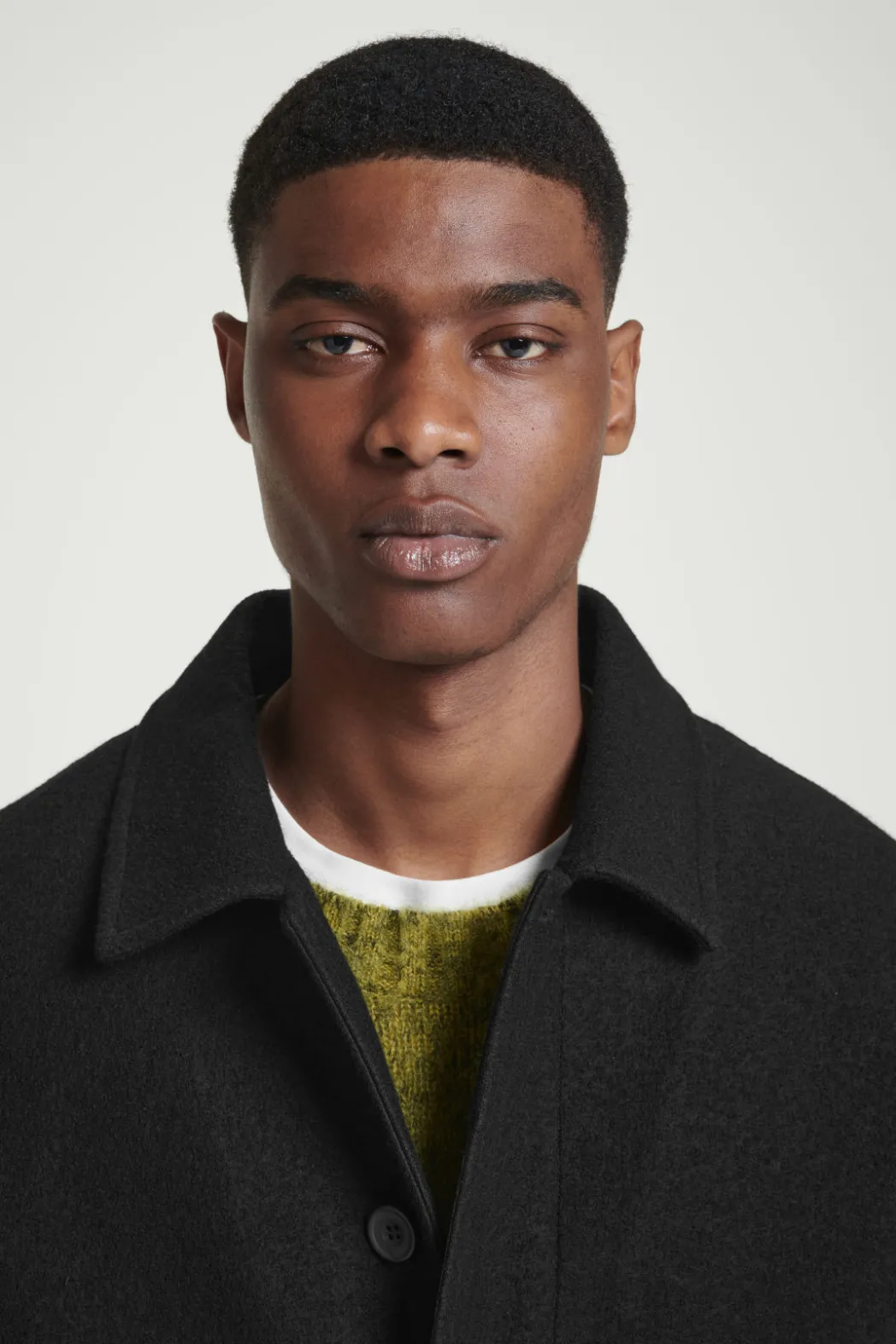 Discount COS FELTED WOOL JACKET BLACK