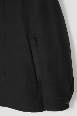 Discount COS FELTED WOOL JACKET BLACK