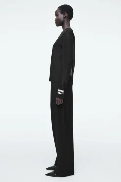 Best COS FINE-KNIT OMBRÉ CARDIGAN BLACK