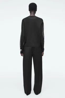 Best COS FINE-KNIT OMBRÉ CARDIGAN BLACK