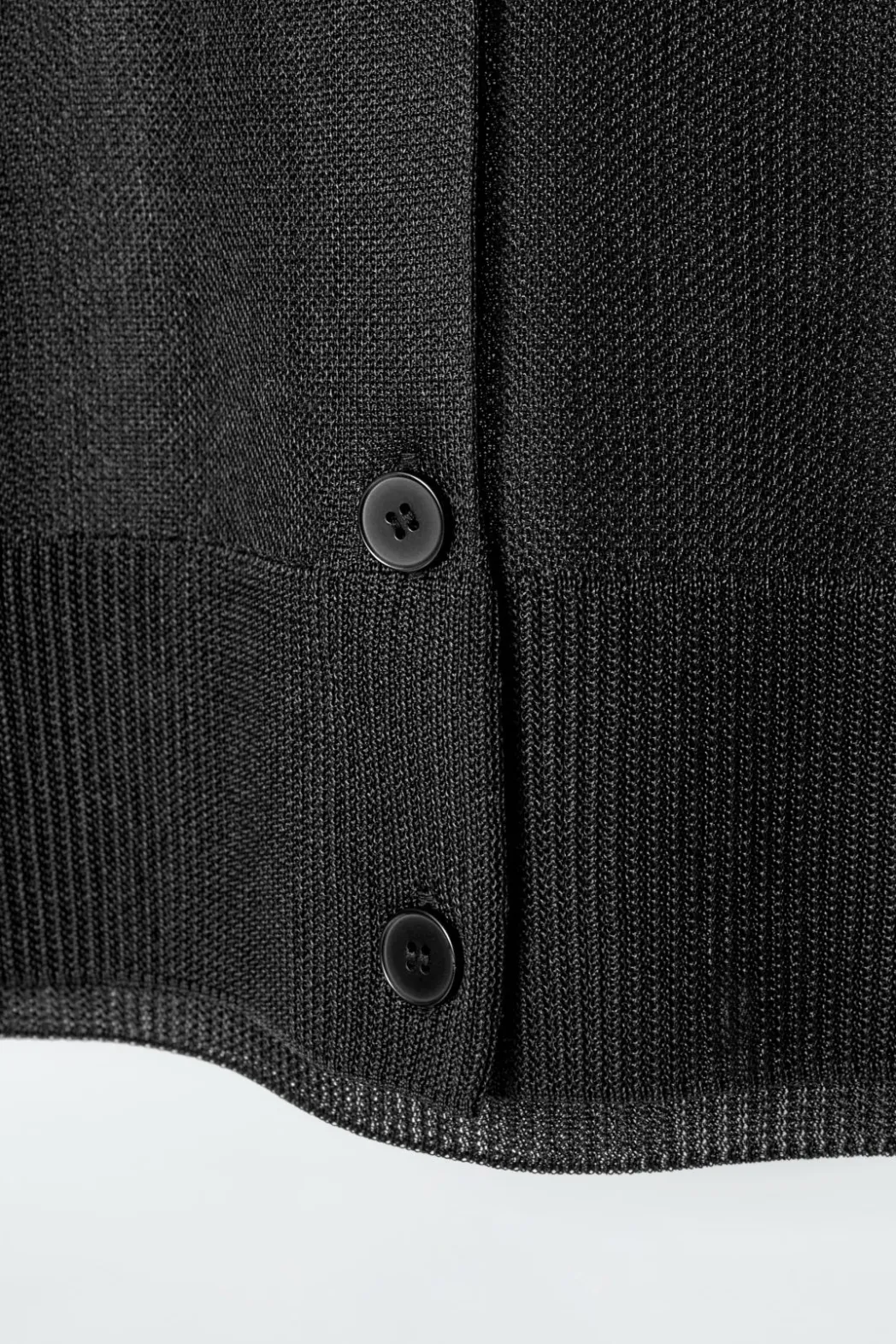 Best COS FINE-KNIT OMBRÉ CARDIGAN BLACK