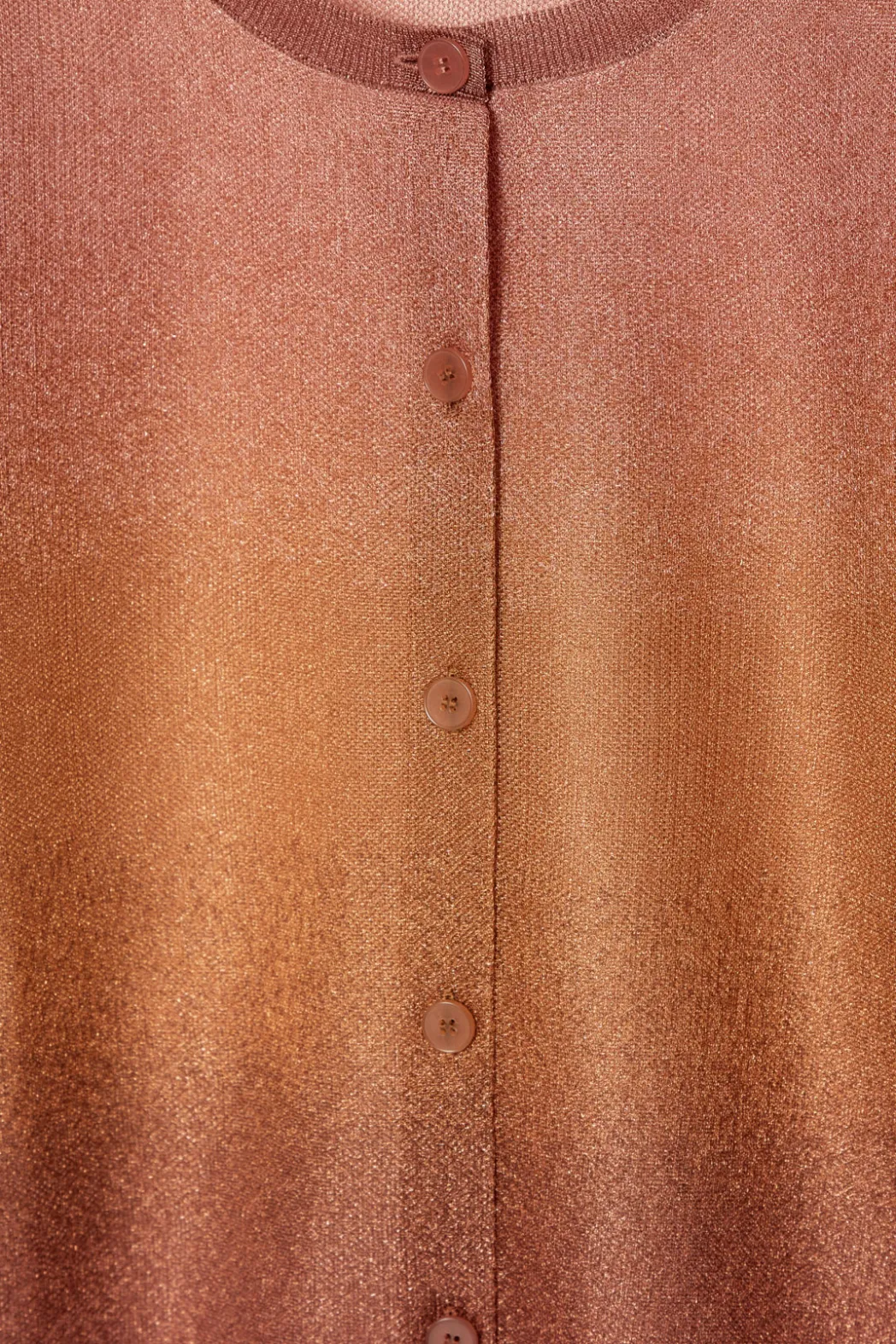 Online COS FINE-KNIT OMBRÉ CARDIGAN BROWN