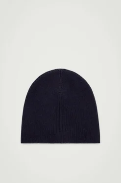 Best COS FITTED MERINO WOOL BEANIE NAVY