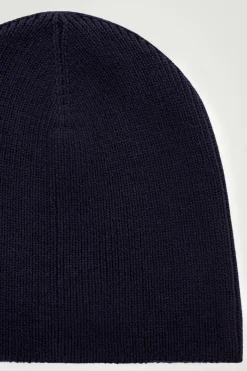 Best COS FITTED MERINO WOOL BEANIE NAVY