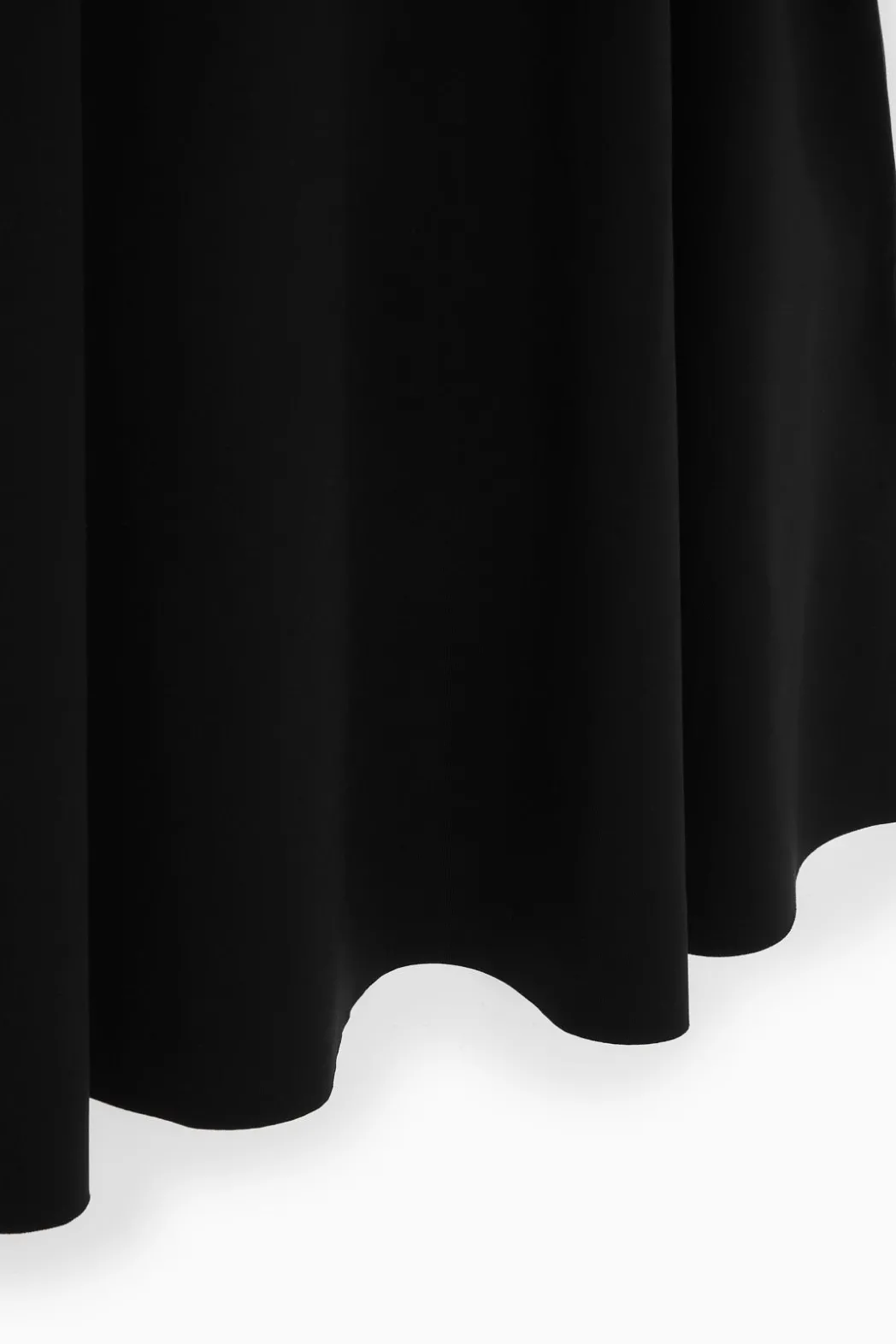 COS FLARED MINI T-SHIRT DRESS BLACK