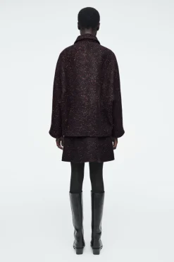 Clearance COS FLECKED WOOL-BLEND JACKET MULTICOLORED