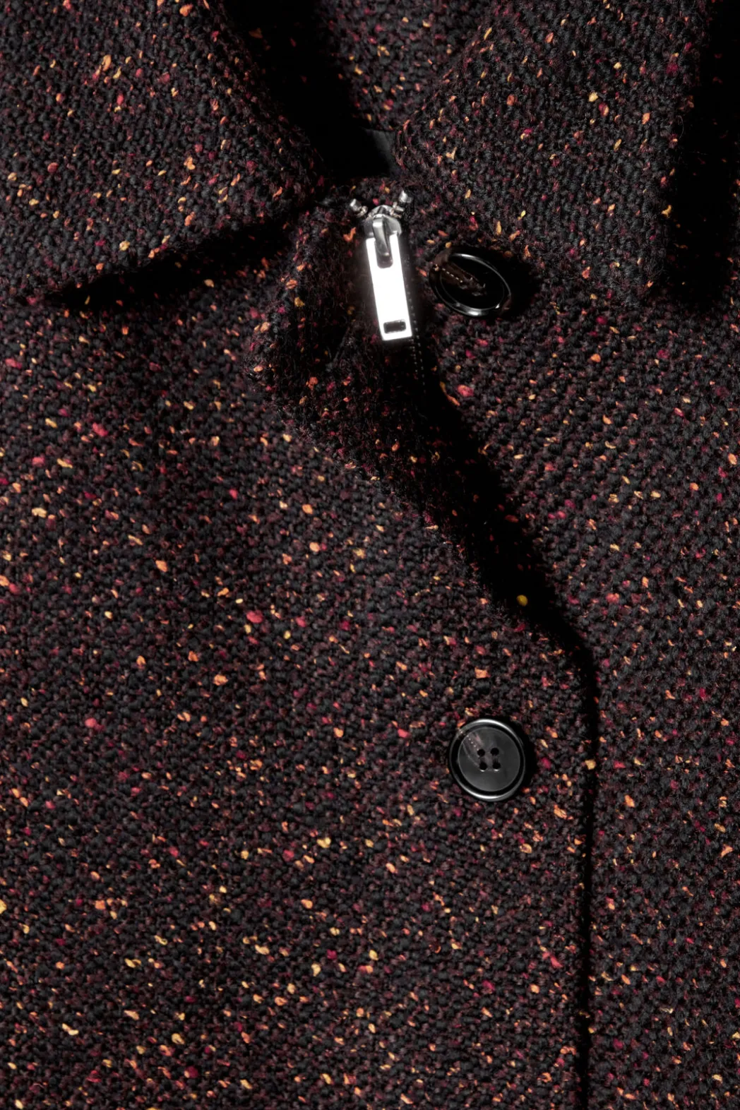 Clearance COS FLECKED WOOL-BLEND JACKET MULTICOLORED