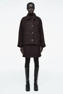 Best COS FLECKED WOOL-BLEND MINI SKIRT MULTICOLORED