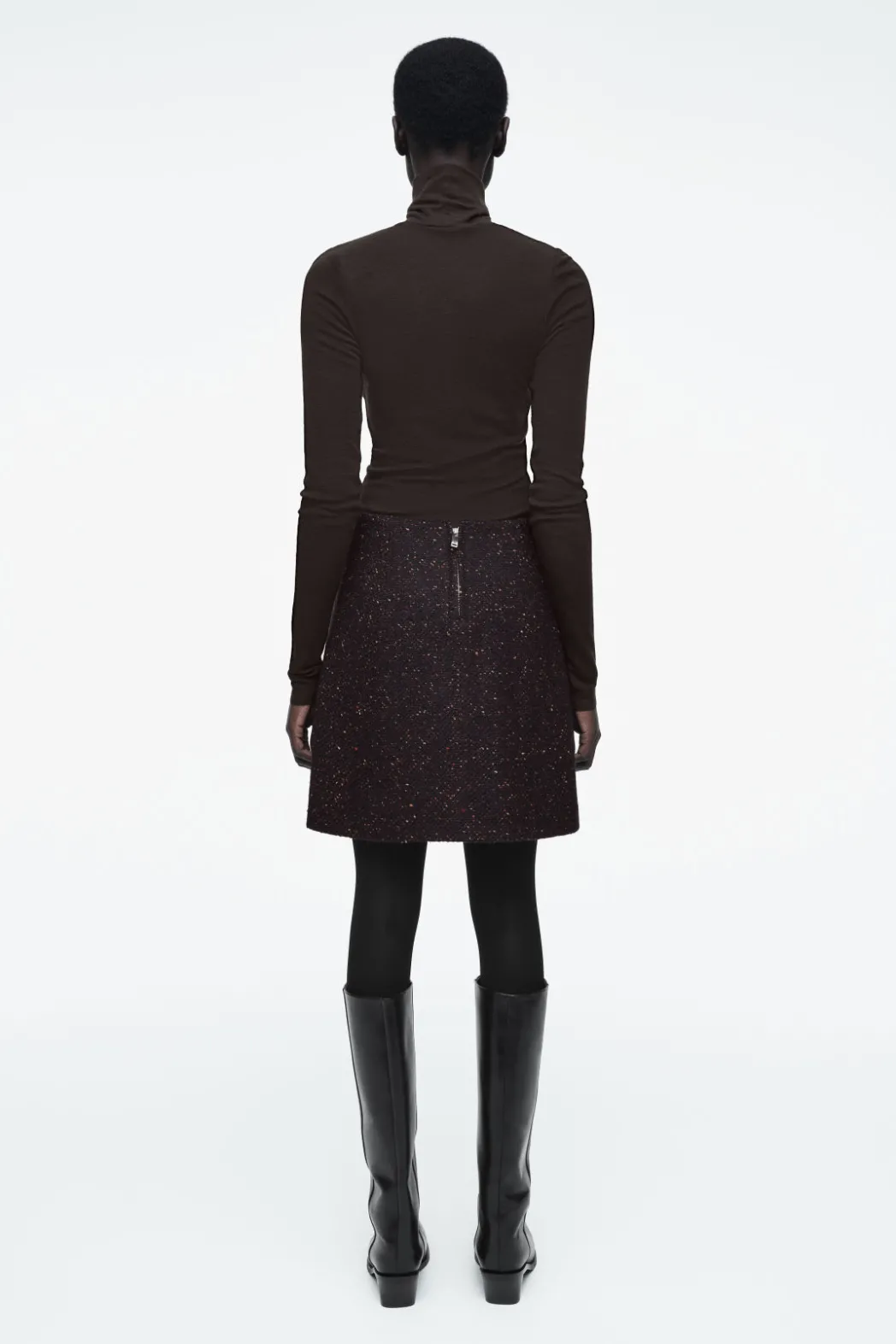 Best COS FLECKED WOOL-BLEND MINI SKIRT MULTICOLORED
