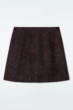 Best COS FLECKED WOOL-BLEND MINI SKIRT MULTICOLORED