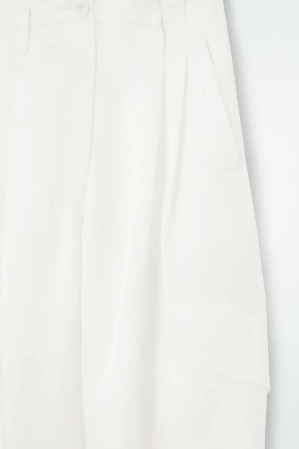 COS FLORAL JACQUARD UTILITY PANTS WHITE