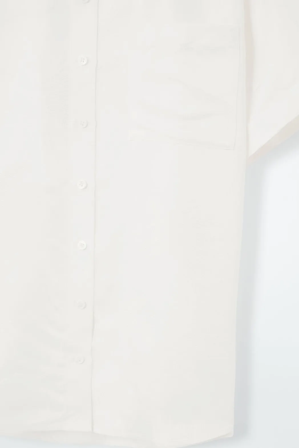 COS FLORAL-JACQUARD SHORT-SLEEVED SHIRT WHITE