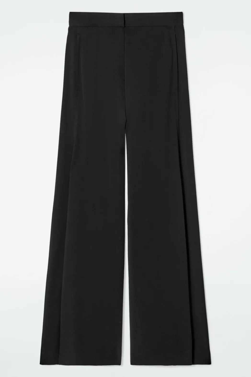 COS FLUID WIDE-LEG TROUSERS BLACK