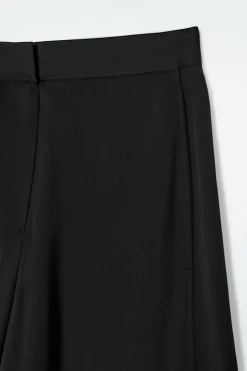 COS FLUID WIDE-LEG TROUSERS BLACK