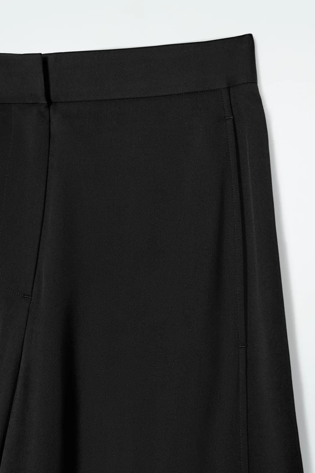 COS FLUID WIDE-LEG TROUSERS BLACK