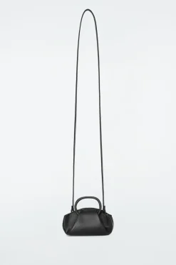Hot COS FOLD NANO CROSSBODY - LEATHER BLACK