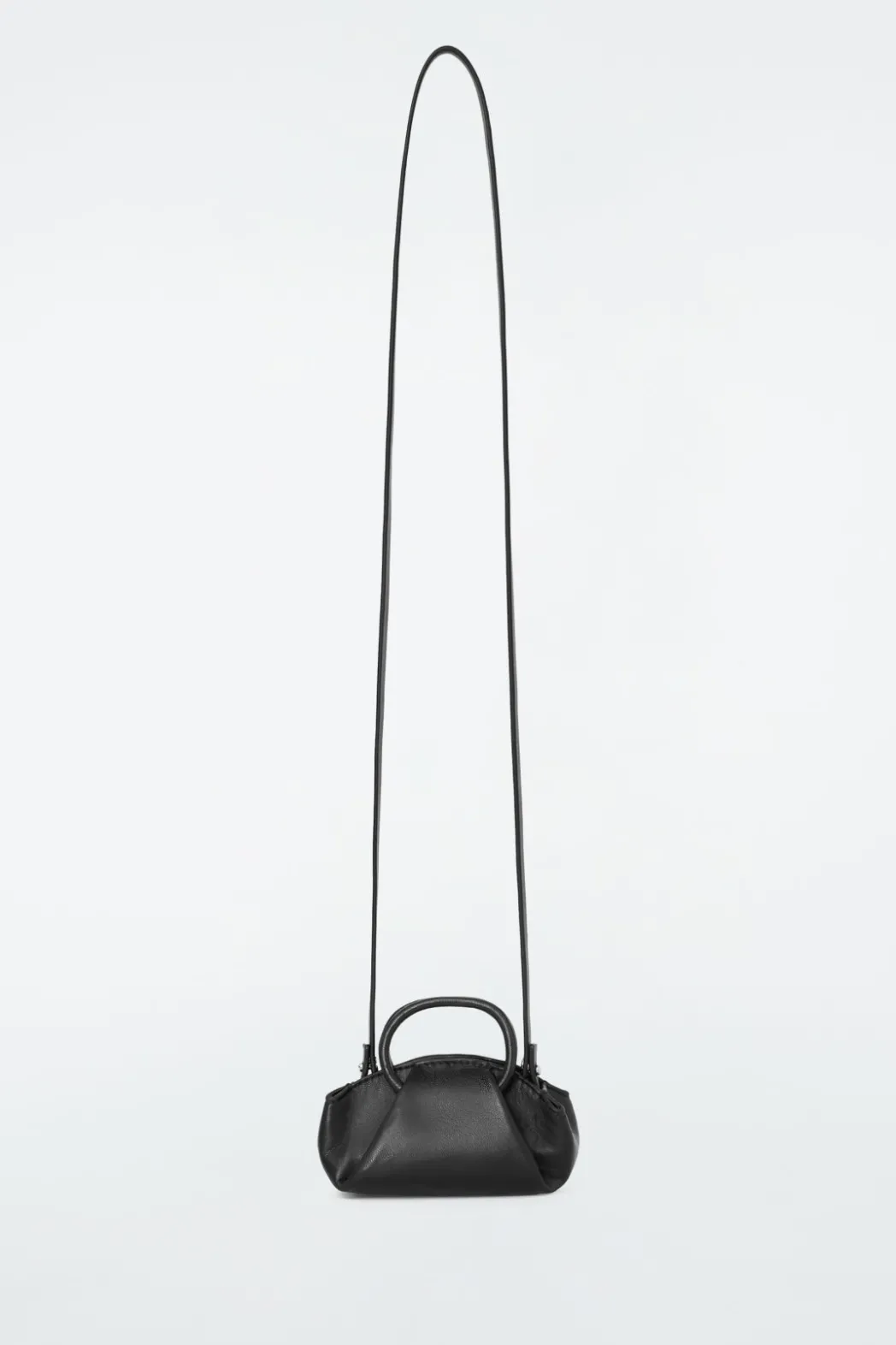 Hot COS FOLD NANO CROSSBODY - LEATHER BLACK