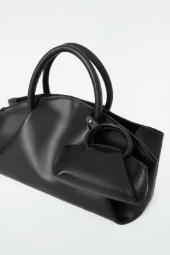 Hot COS FOLD NANO CROSSBODY - LEATHER BLACK