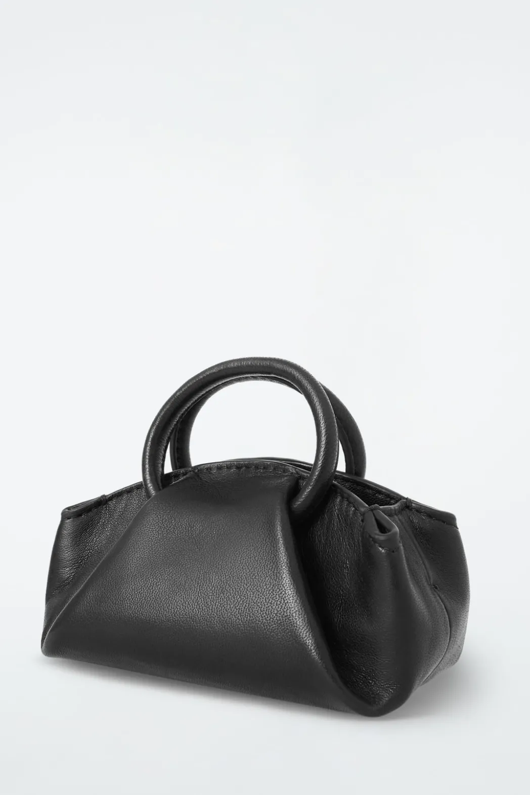 Hot COS FOLD NANO CROSSBODY - LEATHER BLACK