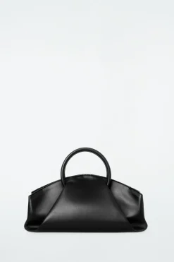 Sale COS FOLD SHOULDER BAG - LEATHER BLACK
