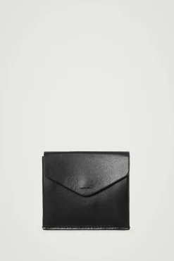 Best COS FOLDED LEATHER WALLET BLACK