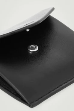 Best COS FOLDED LEATHER WALLET BLACK