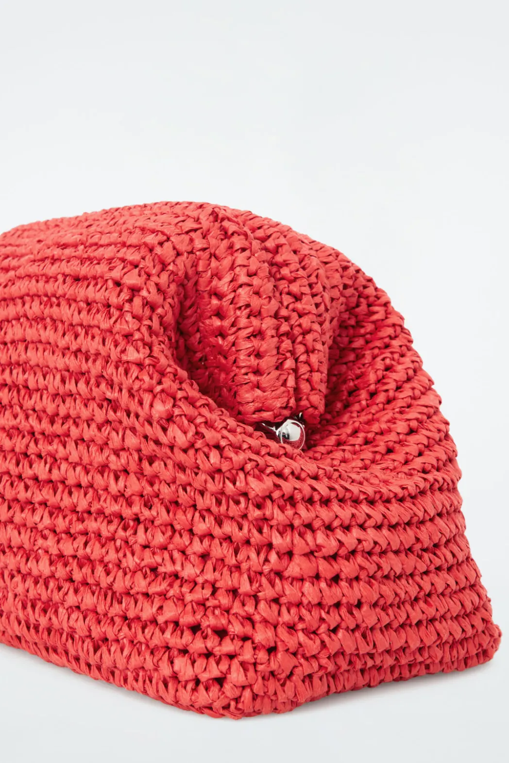 Best COS FRAMED CLUTCH - RAFFIA RED