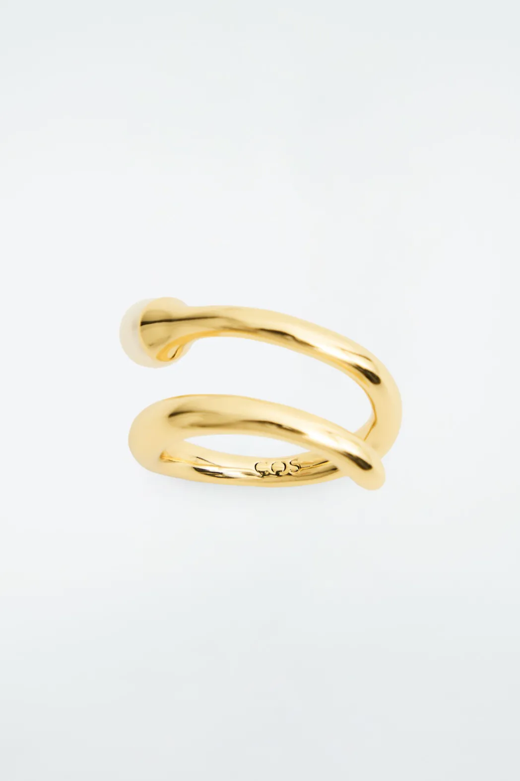 Clearance COS FRESHWATER PEARL COIL RING GOLD