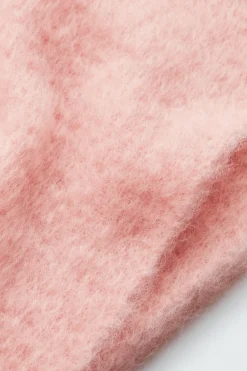 COS FRINGED BRUSHED-MOHAIR SCARF APRICOT