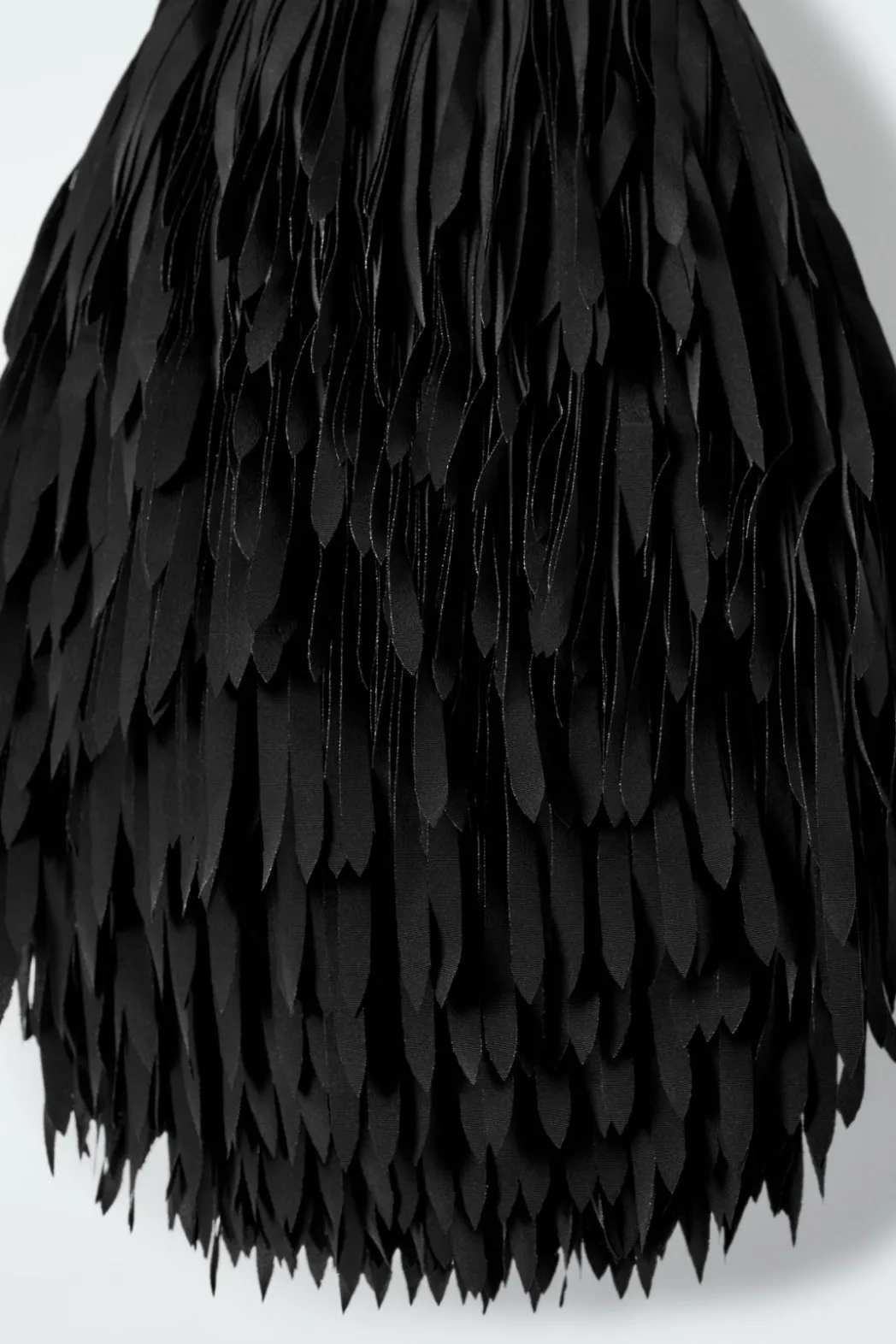 Online COS FRINGED CLUTCH BLACK