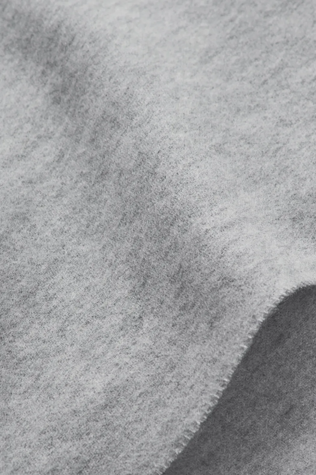 Best COS FRINGED WOOL SCARF GRAY