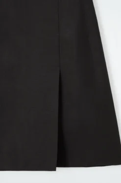 Outlet COS FRONT-PLEAT MINI SKIRT BLACK
